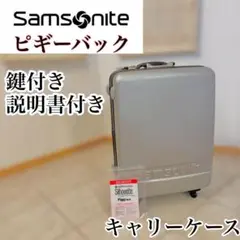 良品　サムソナイト　ピギーバック　スーツケース　　シルバー　出張　旅行