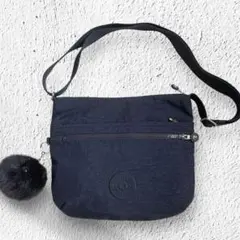 Kipling ショルダーバッグ　ネイビー 軽量 ナイロン