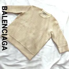 BALENCIAGA バレンシアガ ラメボンディング5分袖スウェット