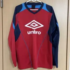 umbro 赤 青 長袖シャツ