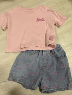 バービー　Tシャツ　デニムパンツ　セット