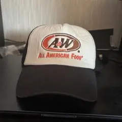 A&W メッシュキャップ ブラック
