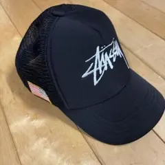 Stussy ステューシー ブラックメッシュキャップ