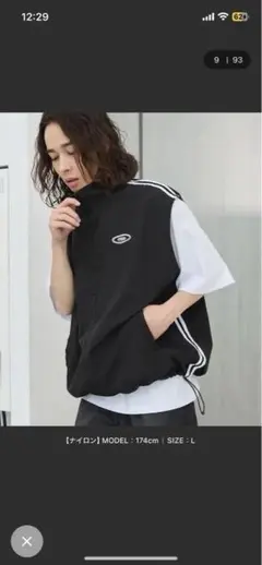 ブラックライン ベスト Sサイズ