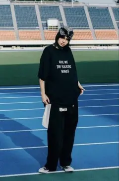 ESSAY エッセイ MUSIC OVERSIZED Tシャツ フリーサイズ