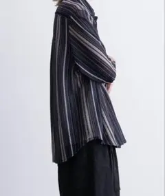 Casper John バリアスドルマンシャツ マルチストライプレース