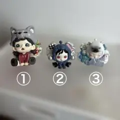人形付き携帯挟み＋ロングビーズ
