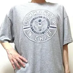デルタプロウェイト アメリカコマンダーインチーフ Tシャツグレー灰色XL古着