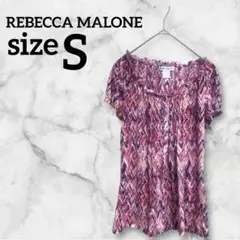 REBECCA MALONE トップス【S】 ピンク 半袖 海外古着