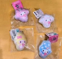マイメロディ クッションキーホルダー4個セット