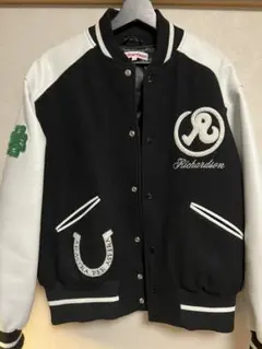 Richardson スタジャン L ブラック× ホワイト