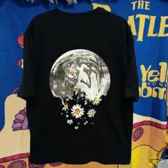 デイジー　地球　Tシャツ 半袖　黒地　宇宙　space 現代芸術