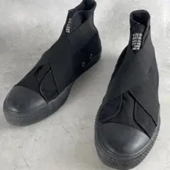 【良品✨】ZUCCA ハイカット ベルト スニーカー 黒 23cm相当