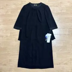 タグ付き TOYO SOIR 前開き ブラック ワンピース スーツ