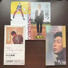 松岡秀明 KAN 杉山清貴 中村雅俊　CDシングル4枚セット