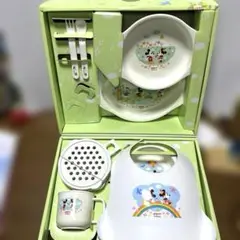 ディズニーベビー食器セット⭐︎8点　エプロン付調理セット⭐︎期間限定値下8/22まで