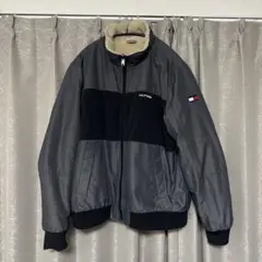 Tommy Hilfiger ボアジャケット グレー/ブラック　リバーシブル