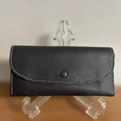 ハンドメイドレザー フラップ式財布