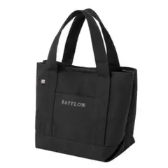 BAYFLOW 底板付き 収納5ポケット ロゴトートバッグ BLACK/GRAY