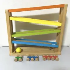 木製カラフルボールスロープ