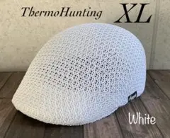 送料込 帽子 XL BIGサイズ サーモ ハンチング アイビー メッシュ wh