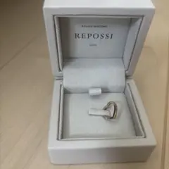 本日までREPOSSI アンティフェールピンクゴールドハートミニピアス(片耳用)