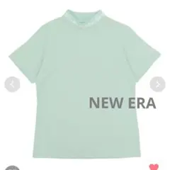 NEW ERAミントグリーンハイネックシャツモックネックニューエラレディース