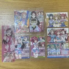 ラブライブ！サンシャイン‼︎ ウエハース　クリアしおり　桜内梨子　高海千歌　箔押し