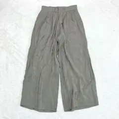 チャームベリーチック ワイドパンツ ガウチョパンツ L ゆったり レーヨン