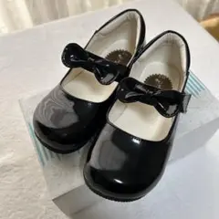 キャサリンコテージ　ブラックリボンフォーマルシューズ　21cm