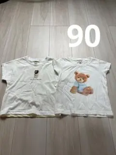 西松屋イラストTシャツ2枚セット90cm
