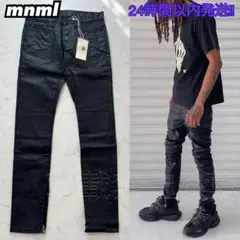 eyden着用　mnml　クラッシュスキニーバイカーデニム　ストレッチ　28 eyden着用 mnml クラッシュスキニーバイカーデニム ストレッチ