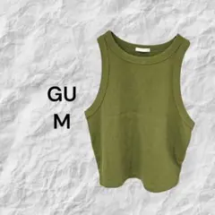 ジーユー GU ノースリーブ M オリーブ インナー