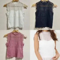 rienda シアーデコルテノースリレースTOPS リエンダ 3着セット