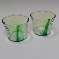 23-1005 　グリーングラス2客　デザートカップ