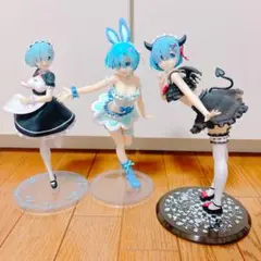 リゼロ レム フィギュア 3点セット 一番くじ プライズ品