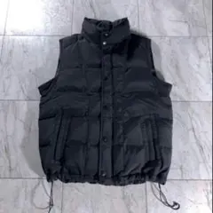 00s OLD GAP ダウンベスト ブラック ドローコード y2k M