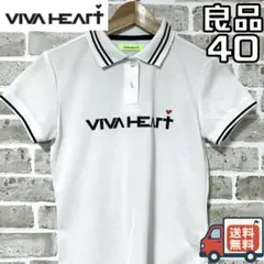 【24時間以内/匿名配送】ビバハート レディース 半袖 ポロシャツ サイズ40