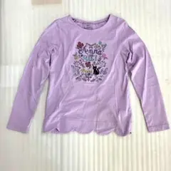 130㎝　アナスイ ミニ　シャツ 長袖 パープル　250829152