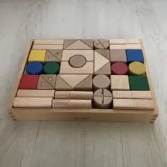 【中古】積み木 Play Me Toys 丸・三角・四角の40ピースセット