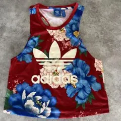 adidas 花柄タンクトップ XS