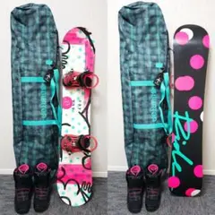 美品❗超豪華❗RIDE×K2 レディース スノーボードセット★スノボ147cm
