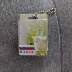 BE@RBRICK クリアグリーンキーホルダー