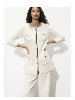 ZARA ロングニットカーディガン　新品未使用　Sサイズ