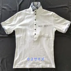 Men's Bigi ホワイトポロシャツ日本製