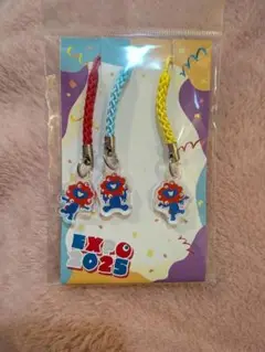 ミャクミャクストラップ3個入り　全身　シェアキーホルダー