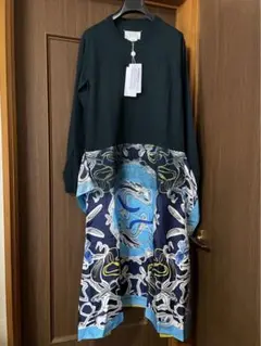 S新品 メゾン マルジェラ ニットワンピース ドレス セーター ダークグリーン