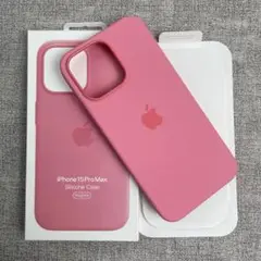 「新品未使用」iPhone 15 Pro Max シリコンケース ピンク