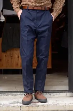 ANATOMICA TRIM-FIT PANTS ネイビー30