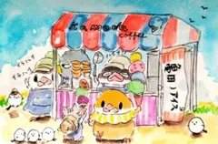 アイスはいかがかねー！8/3 11（原画）ポストカードのみ
